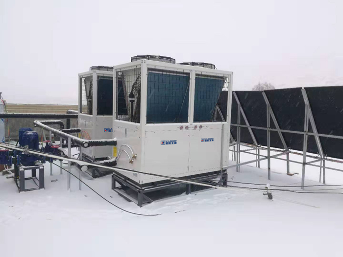 中鐵局 聚陽(yáng) 光伏板+空氣能采暖