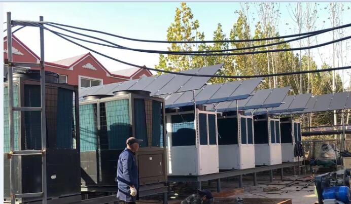 河北邯鄲5萬平集中采暖采用聚陽光伏二代熱泵