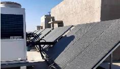 光伏熱泵采暖 蘭州新區海遠博大新材料聚陽光伏熱泵采暖